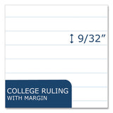 Roaring Spring® Environotes BioBased Notepad, Randomly Assorted Cover Colors, Medium/College Rule, (70) White 8.5 x 11 Sheets (ROA13363) Each