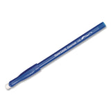 Paper Mate® Eraser Mate Ballpoint Pen, Stick, Medium 1 mm, Blue Ink, Blue Barrel, 5/Pack (PAP3153558PP) Pack of 5