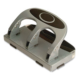 Officemate 45-Sheet Deluxe Desktop 3-Hole Punch, 0.25" Holes, Silver/Navy (OIC90100) Each