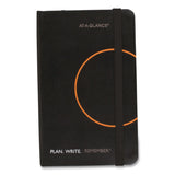 AT-A-GLANCE® Plan. Write. Remember. Planning Notebook with Reference Calendar, 5.63 x 3.56, Black/Gold-Circle Cover, Undated (AAG80612305) Each