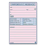 Adams® Important Message Book, Two-Part Carbonless, 4 Forms/Sheet, 400 Forms Total (ABFSC1187D) Each