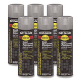 Rust-Oleum® Hard Hat High Performance V2100 System Rust Preventive Cold Galvanizing Compound, Flat Gray, 20 oz Aerosol Can, 6/Carton (RSTV2185838CT) Case of 6