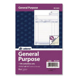 Adams® General Purpose Forms, Two-Part Carbonless, 8.5 x 5.67, 100 Forms Total/Pack (ABFNC2581) Pack of 100