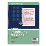 Adams® Important Message Book, Two-Part Carbonless, 4 Forms/Sheet, 400 Forms Total (ABFSC1187D) Each