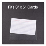 Cardinal® HOLD IT Index Card Pocket, Top Load, 3 x 5, Clear, 100/Box (CRD21150CB) Box of 100