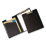 Cardinal® Vinyl Padfolio, 8.5 x 11 Pad, Brass Clip, Inside Front Pocket, 9.35 x 12.4, Black (CRD252610) Each