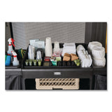 Rubbermaid® Commercial Amenity Organizer for all Rubbermaid Commercial Full Size and Compact Housekeeping Carts, 11 Sections, 18.75 x 3.62, Black (RCP2124078) Each