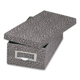 Globe-Weis® Index Card File Box with Lift-Off Lid, Holds 1,000 5 x 8 Cards, 8.63 x 11.63 x 6, Black Agate (GLW95BLA) Each