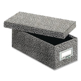 Globe-Weis® Index Card File Box with Lift-Off Lid, Holds 1,000 3 x 5 Cards, 5.63 x 11.63 x 4, Black Agate (GLW93BLA) Each