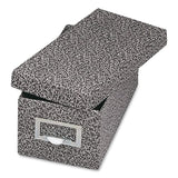 Globe-Weis® Index Card File Box with Lift-Off Lid, Holds 1,000 3 x 5 Cards, 5.63 x 11.63 x 4, Black Agate (GLW93BLA) Each