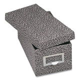 Globe-Weis® Index Card File Box with Lift-Off Lid, Holds 1,000 3 x 5 Cards, 5.63 x 11.63 x 4, Black Agate (GLW93BLA) Each