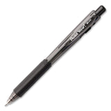 Pentel® WOW! Ballpoint Pen, Retractable, Medium 1 mm, Black Ink, Smoke/Black Barrel, 18/Pack (PENBK440BP18A) Pack of 18