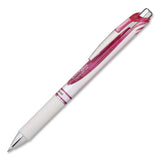 Pentel® EnerGel Pearl Deluxe Pink Special Edition Liquid Gel Pen, Retractable, Medium 0.7 mm, Pink Ink, White Pearl/Pink Barrel, 2/PK (PENBL77WBP2PP) Pack of 2