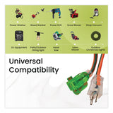 GoGreen Power 16 AWG Outdoor Extension Cord, 50 ft, 13 A, Orange/Black (GGPGG13750) Each