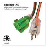 GoGreen Power 12 AWG Lighted End Heavy-Duty Extension Cord, 50 ft, 15 A, Orange/Black (GGPGG14050) Each