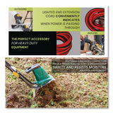 GoGreen Power 12 AWG Lighted End Heavy-Duty Extension Cord, 50 ft, 15 A, Orange/Black (GGPGG14050) Each