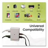 GoGreen Power 6 Outlet Side Mount Wall Tap, White (GGPGG16000TSM) Each