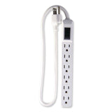 GoGreen Power 6 Outlet Mini Surge Protector, 2 ft Cord, 160 J, Black (GGPGG16103MINBK) Each