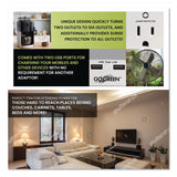 GoGreen Power 6 Outlet 4 USB Wall Tap, 735 J, White (GGPGG16000USB4) Each