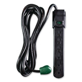 GoGreen Power 6 Outlet Surge Protector, 6 ft Cord, 250 J, Black (GGPGG16106MSBK) Each