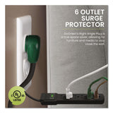 GoGreen Power 6 Outlet Surge Protector, 6 ft Cord, 250 J, Black (GGPGG16106MSBK) Each