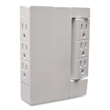 GoGreen Power 6 Outlet Swivel Wall Tap, White (GGPGG16000TSW) Each
