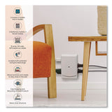 GoGreen Power 6 Outlet Swivel Wall Tap, White (GGPGG16000TSW) Each