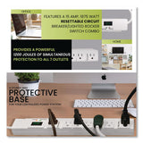 GoGreen Power 7 Outlet Surge Protector, 6 ft Cord, 1,200 J, White (GGPGG17636) Each