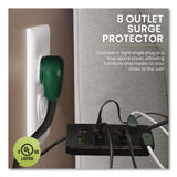 GoGreen Power 8 Outlet Surge Protector, 6 ft Cord, 750 J, Black (GGPGG18316BK) Each