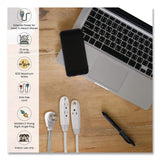 GoGreen Power 3 Outlet Indoor Extension Cord, 15 ft, 13 A, White (GGPGG19615) Each
