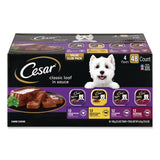 Cesar® Classic Wet Dog Food Variety, Assorted Flavors, 3.5 oz Tray, 48/Carton (GRR22002663) Case of 48