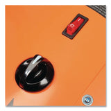 Global Industrial® Portable Salamander Heater with Adjustable Thermostat, 15,000 W, 240 V, 21.59 x 28 x 38.5, Orange (GBE653671) Each