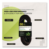 GoGreen Power 16 AWG Outdoor Extension Cord, 50 ft, 13 A, Black (GGPGG13750BK) Each