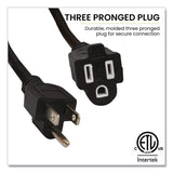 GoGreen Power 14 AWG Outdoor Extension Cord, 25 ft, 15 A, Black (GGPGG13825BK) Each