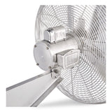 Global Industrial® Washdown Wall Mount Fan, 30", 1 Speed, Silver (GBE293019) Each