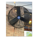 Global Industrial® Oscillating Wall Mount Fan, 24", 3 Speeds, Black (GBE607050) Each
