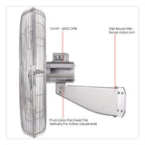 Global Industrial® Washdown Wall Mount Fan, 30", 1 Speed, Silver (GBE293019) Each