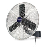 Global Industrial® Oscillating Wall Mount Fan, 24", 3 Speeds, Black (GBE607050) Each