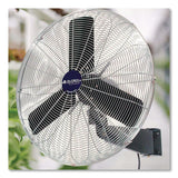 Global Industrial® Oscillating Wall Mount Fan, 30", 3 Speeds, Black (GBE607051) Each