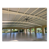 Global Industrial® Industrial Ceiling Fan, 96", 6 Speeds, 10,500 CFM, Black (GBE293048) Each