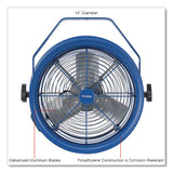 Global Industrial® High Velocity Drum Fan with Yoke Mount, 14", 1 Speed, Blue (GBE293092) Each