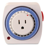 GoGreen Power AC Indoor Timer, Analog, 4 x 3, White (GGPGG36011) Each