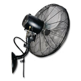 Global Industrial® Industrial Wall Mounted Oscillating Fan, 20", 3 Speeds, Black (GBE293130) Each