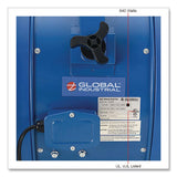 Global Industrial® High Velocity Fan, Wall and Column Mount, 22", 1 Speed, Blue (GBE293148) Each