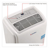 Global Industrial® Portable Dehumidifier, 9.62 x 9.62 x 19.68, White (GBE246731) Each