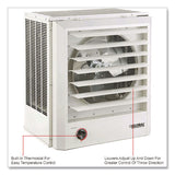 Global Industrial® Unit Heater, Horizontal or Vertical Downflow, 15,000 W, 19 x 13.75 x 21.44, White (GBE246134) Each