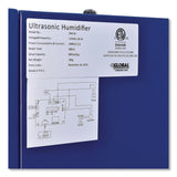 Global Industrial® Ultrasonic Humidifier, 38 pt Tank Capacity, 150 pt Output, 13.75 x 23.62 x 18.25, Blue (GBE246136) Each