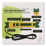 GoGreen Power 6 Outlet Metal Surge Protector, 6 ft Cord, 250 J, Yellow (GGPGG26114) Each