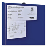 Global Industrial® Ultrasonic Humidifier, 38 pt Tank Capacity, 300 pt Output, 13.75 x 23.62 x 18.25, Blue (GBE246137) Each