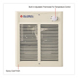 Global Industrial® Fan Forced Wall Heater, Shaded Pole Motor, 1,500 W, 10.63 x 4.75 x 12.25, White (GBE246744) Each